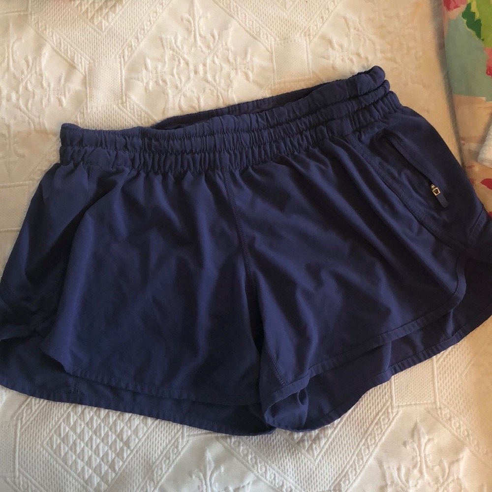 purple lululemon shorts size 12! tracker 4”